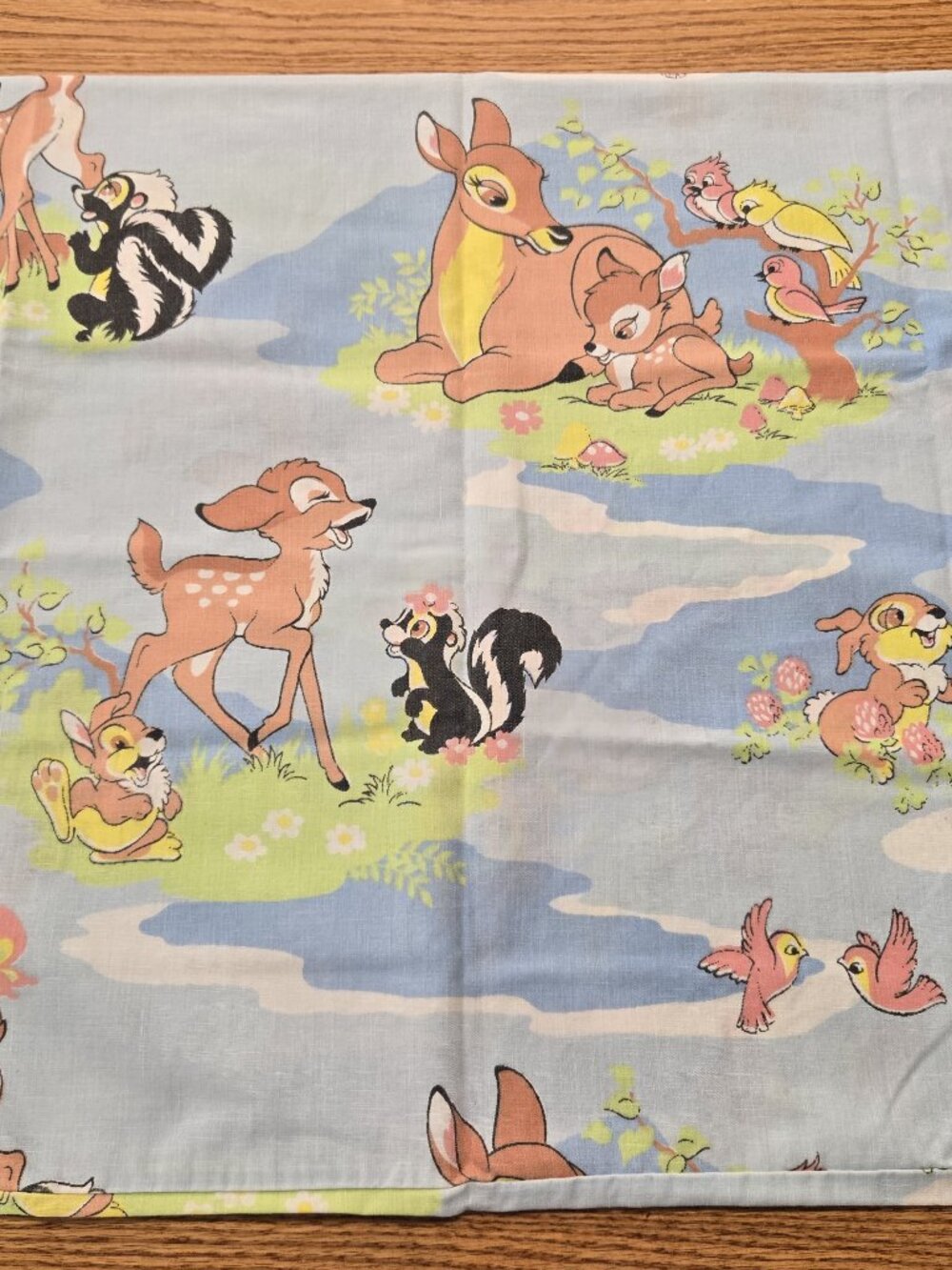 vintage 1970's Disney Bambi pillow case very hard to find these!